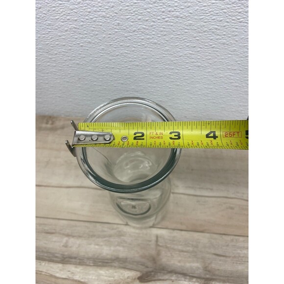 Vtg Carafe 1/2 Litre 16.9oz Clear Glass For Juice Wine Water Made In Mexico - Picture 5 of 6